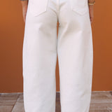 WHITE BALLOON JEANS 9111-7