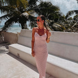 SONORA LIGHT PINK LACE DRESS