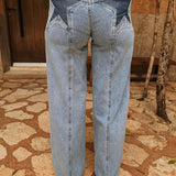 STAR BLUE WIDE LEG JEANS 167-2