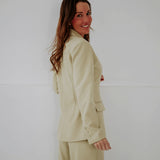 DATENIGHT LIGHT KHAKI BLAZER