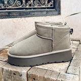 TAUPE SUEDE FAUX UGGS